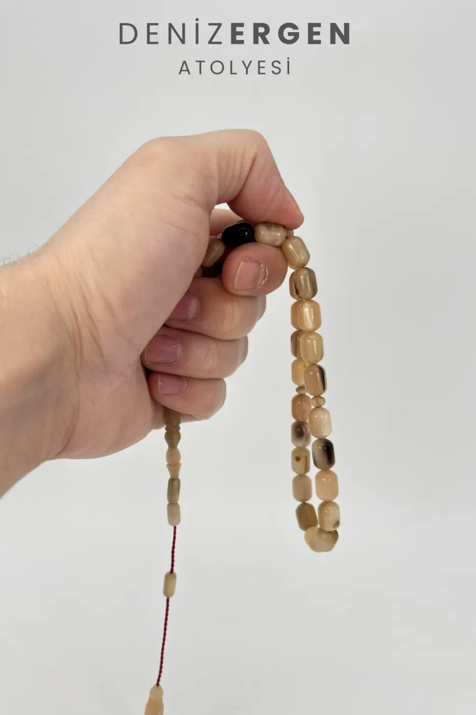 Sertifikalı Üst Düzey Doğal Koç Boynuzu Sistem Püsküllü Tesbih