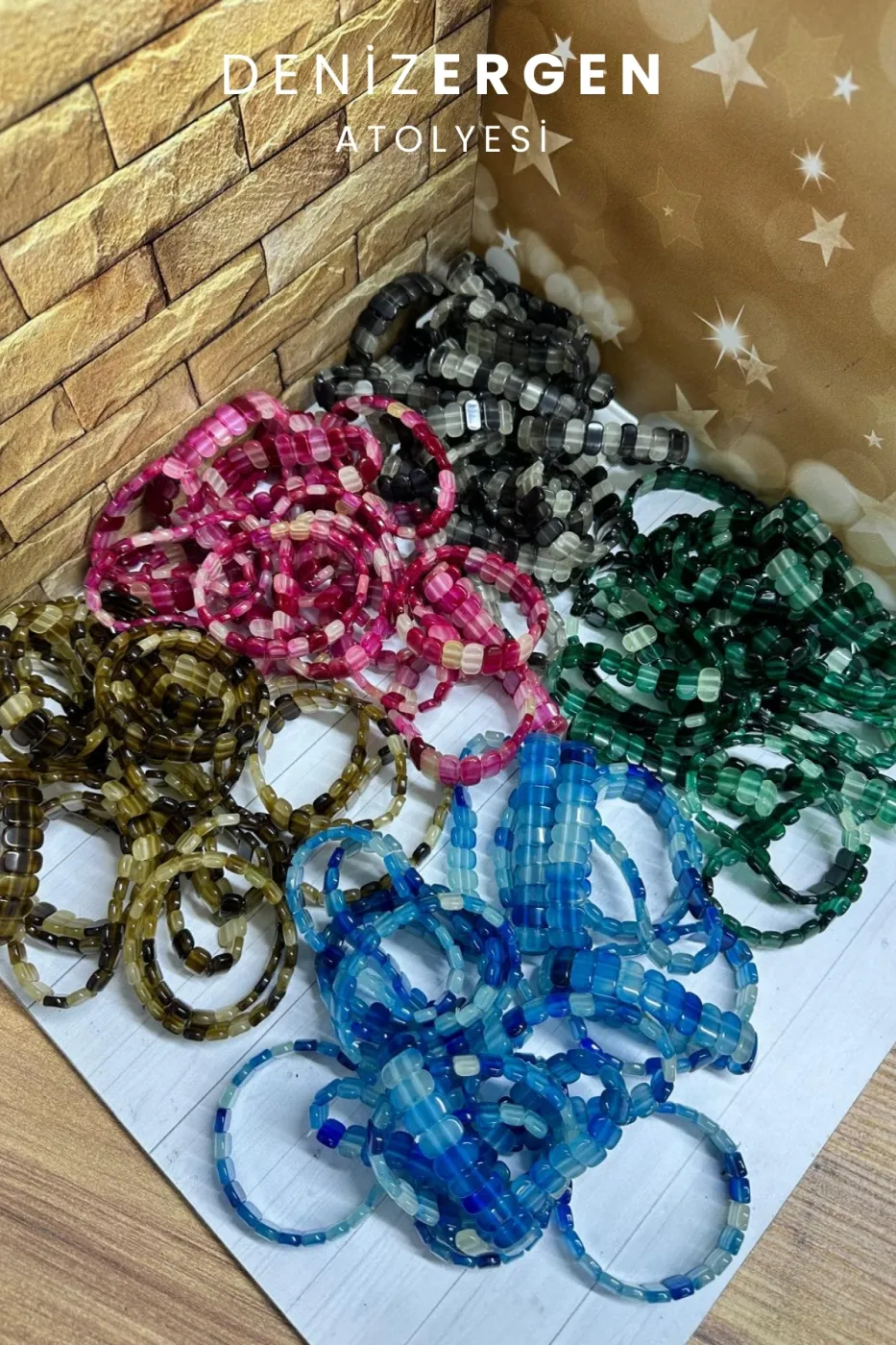 Orjinal Sertifikalı Kedigözü Karanlıkta Parlayan Fosforlu Renkli Unisex Bileklik Parti Bilekliği